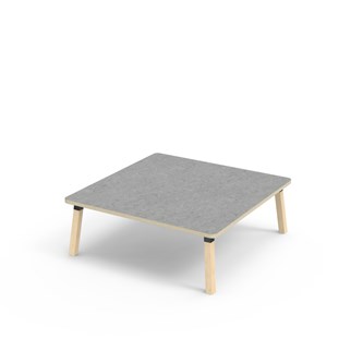 Bord Helmi akustik linoleum 120x120 cm svart hylsa