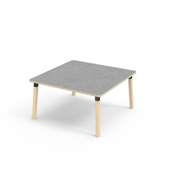 Bord Helmi akustik linoleum 120x120 cm svart hylsa