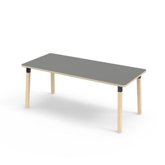 Bord Helmi FSC laminat 180x80 cm svart hylsa