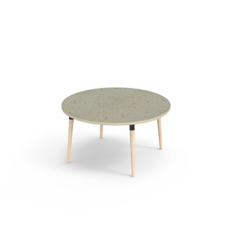 Bord My akustik linoleum ø 120 cm svart hylsa