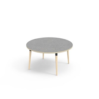 Bord My akustik linoleum ø 120 cm svart hylsa