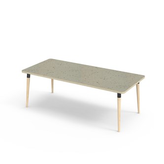 Bord My akustik linoleum 180x80 cm svart hylsa