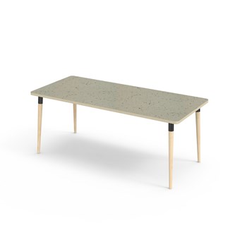 Bord My akustik linoleum 180x80 cm svart hylsa