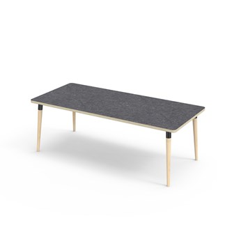 Bord My akustik linoleum 180x80 cm svart hylsa