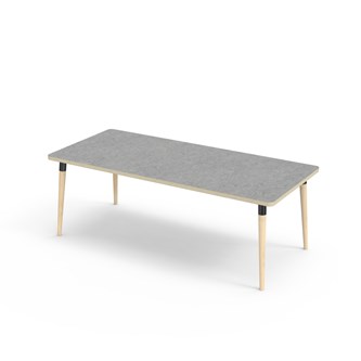 Bord My akustik linoleum 180x80 cm svart hylsa