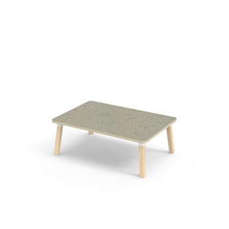 Bord Helmi akustik linoleum 120x80 cm vit hylsa