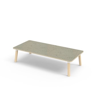 Bord Helmi akustik linoleum 180x80 cm vit hylsa