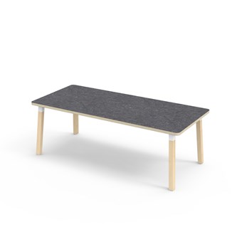 Bord Helmi akustik linoleum 180x80 cm vit hylsa