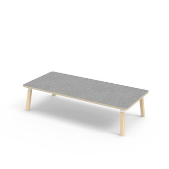 Bord Helmi akustik linoleum 180x80 cm vit hylsa