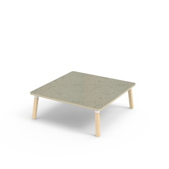 Bord Helmi akustik linoleum 120x120 cm vit hylsa