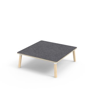 Bord Helmi akustik linoleum 120x120 cm vit hylsa