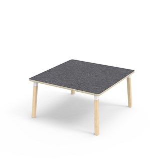 Bord Helmi akustik linoleum 120x120 cm vit hylsa