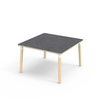 Bord Helmi akustik linoleum 120x120 cm vit hylsa