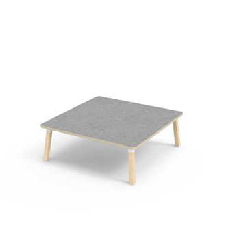 Bord Helmi akustik linoleum 120x120 cm vit hylsa