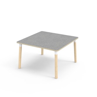 Bord Helmi akustik linoleum 120x120 cm vit hylsa