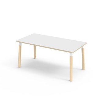 Bord Helmi FSC akustiklaminat 160x80 cm vit hylsa