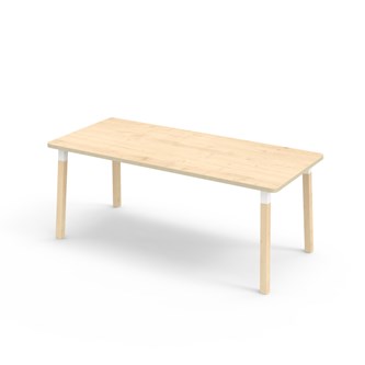 Bord Helmi FSC akustiklaminat 180x80 cm vit hylsa