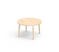 Bord Helmi FSC akustiklaminat ø 120 cm vit hylsa