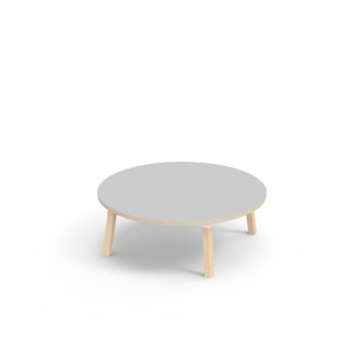 Bord Helmi FSC akustiklaminat ø 120 cm vit hylsa