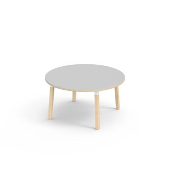 Bord Helmi FSC akustiklaminat ø 120 cm vit hylsa