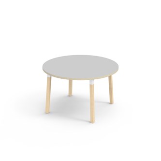 Bord Helmi FSC akustiklaminat ø 120 cm vit hylsa