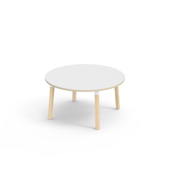 Bord Helmi FSC akustiklaminat ø 120 cm vit hylsa