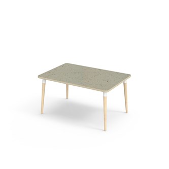 Bord My akustik linoleum 120x80 cm vit hylsa