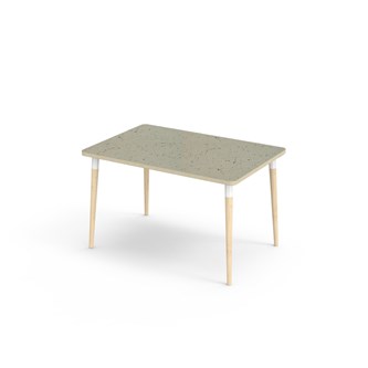 Bord My akustik linoleum 120x80 cm vit hylsa