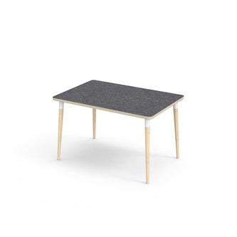 Bord My akustik linoleum 120x80 cm vit hylsa