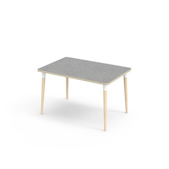 Bord My akustik linoleum 120x80 cm vit hylsa