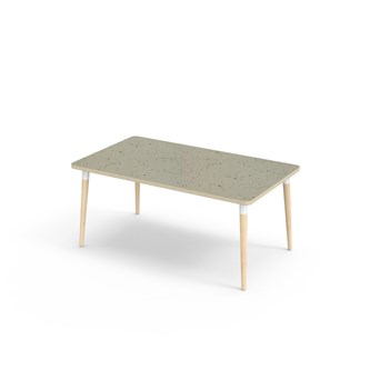 Bord My akustik linoleum 140x80 cm vit hylsa