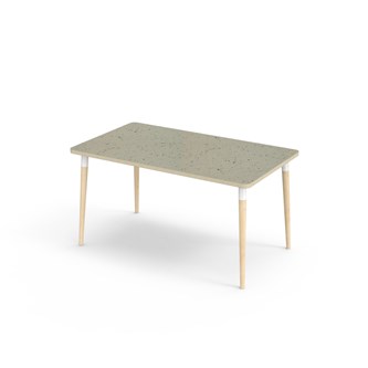 Bord My akustik linoleum 140x80 cm vit hylsa