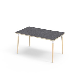 Bord My akustik linoleum 140x80 cm vit hylsa