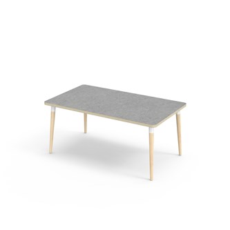 Bord My akustik linoleum 140x80 cm vit hylsa