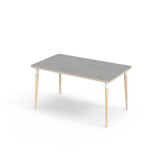 Bord My akustik linoleum 140x80 cm vit hylsa