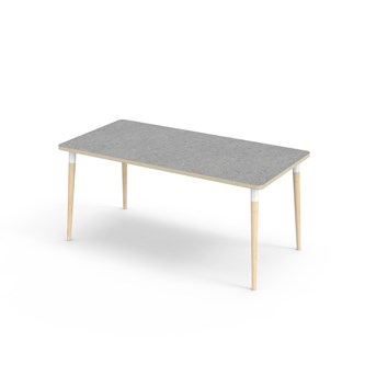 Bord My akustik linoleum 160x80 cm vit hylsa