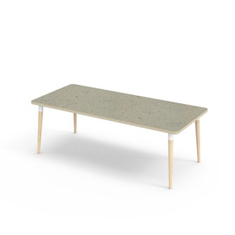 Bord My akustik linoleum 180x80 cm vit hylsa