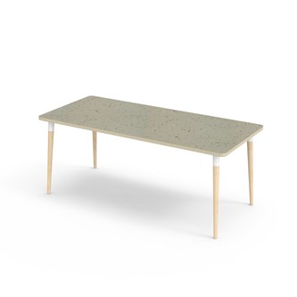 Bord My akustik linoleum 180x80 cm vit hylsa