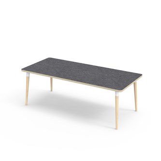 Bord My akustik linoleum 180x80 cm vit hylsa