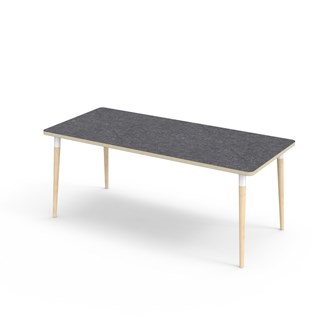 Bord My akustik linoleum 180x80 cm vit hylsa