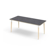 Bord My akustik linoleum 180x80 cm vit hylsa