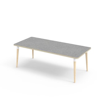 Bord My akustik linoleum 180x80 cm vit hylsa