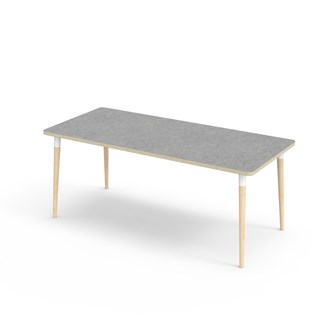 Bord My akustik linoleum 180x80 cm vit hylsa