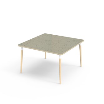 Bord My akustik linoleum 120x120 cm vit hylsa