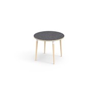 Bord My akustik linoleum ø 90 cm vit hylsa