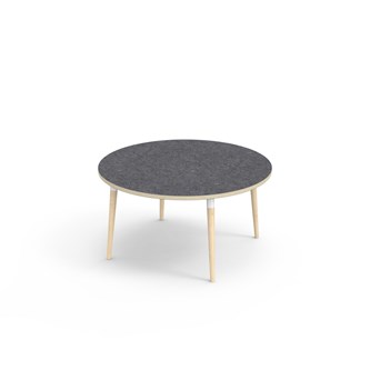 Bord My akustik linoleum ø 120 cm vit hylsa