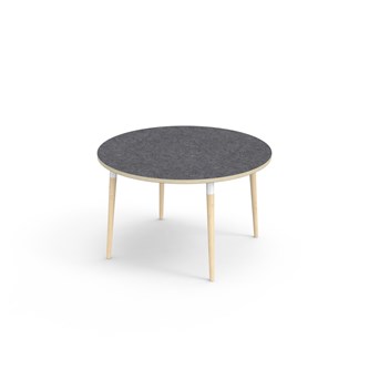 Bord My akustik linoleum ø 120 cm vit hylsa