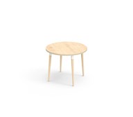 Bord My FSC akustiklaminat ø 90 cm vit hylsa