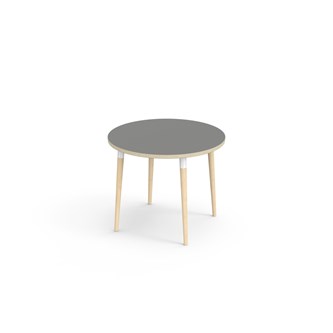 Bord My FSC akustiklaminat ø 90 cm vit hylsa