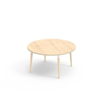 Bord My FSC laminat ø 120 cm vit hylsa